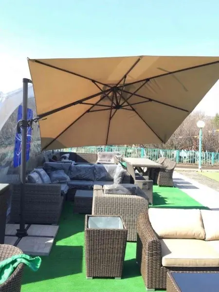 Зонт для кафе AFM-300SQB-Beige 3,0x3,0