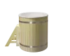 Купель композитная овальная PolarSpa K98S 0,98Х1,75 H=1,1 (сосна натуральная)