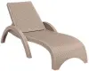 Плстиковое кресло шезлонг Siesta GS 1009, beige бежевое 187 x 73 x 44 см