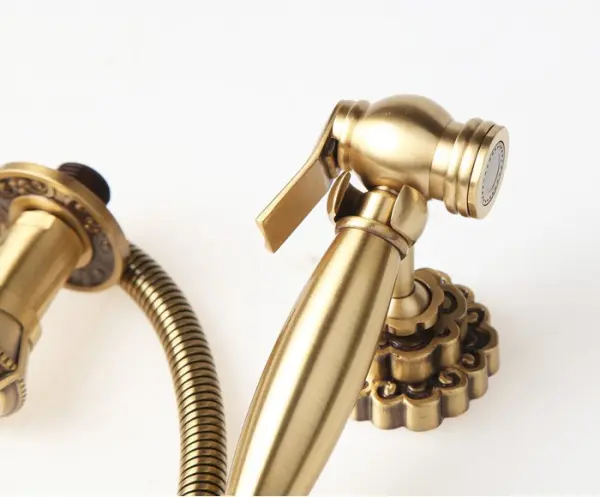 Гигиенический душ без смесителя из латуни Windsor, цвет бронза, 10134