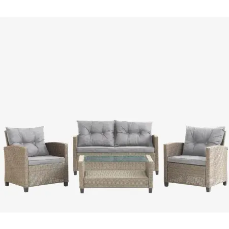 Комплект садовой мебели из искусственного ротанга AFM-805B Beige/Dark beige