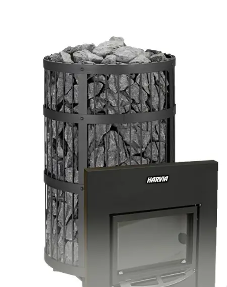 Банная печь Harvia Legend 300 Duo Telescope Black, WK300LDBLUXT, сетка до 260кг камней 