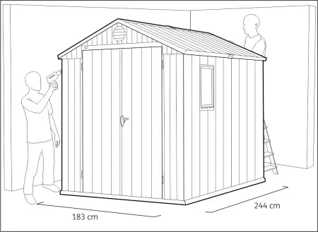 Сарай пластиковый Keter Darvin 6x8' ft