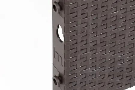 Комплект пластиковой мебели под ротанг для активного отдыха дома B:Rattan Arizona 4 Set, коричневый - 2х местный диван, столик и 2 кресла