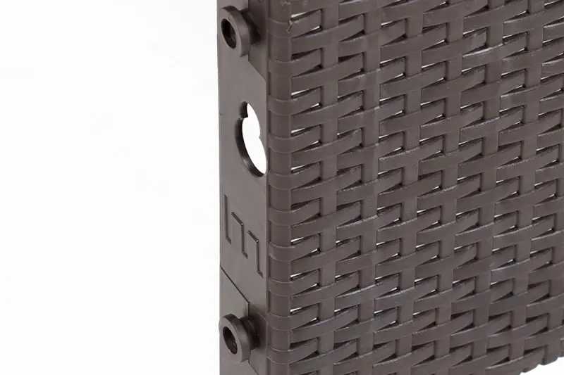 Комплект пластиковой мебели под ротанг B:Rattan Arizona 4 Set, коричневый - 2х или 3х местный диван, столик и 1 кресла