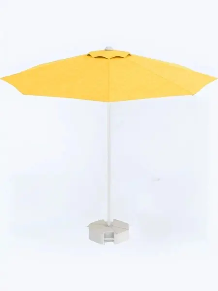 Зонт пляжный профессиональный Kiwi Clips Ø2,5 м, с наклоном, желтый
