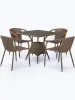Комплект садовой мебели из искусственного ротанга T197BT/Y137C-W56 Light Brown 4Pcs