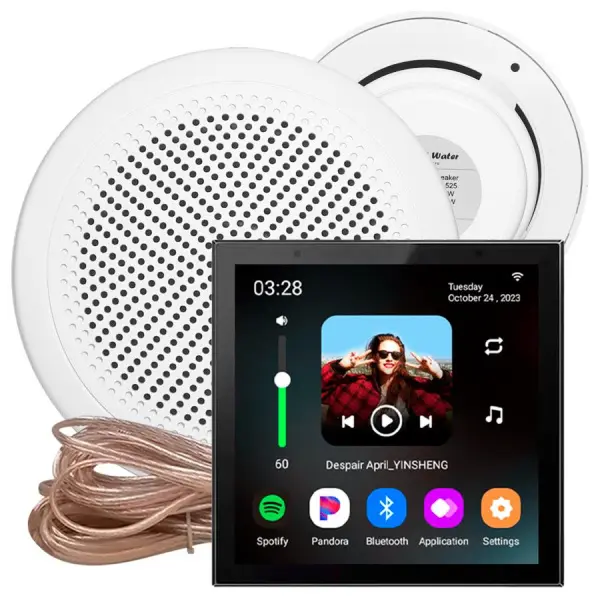 Акустическая система для сауны и хамама S&W Sensor 2.0 Standart 2, Black/White, IP-68