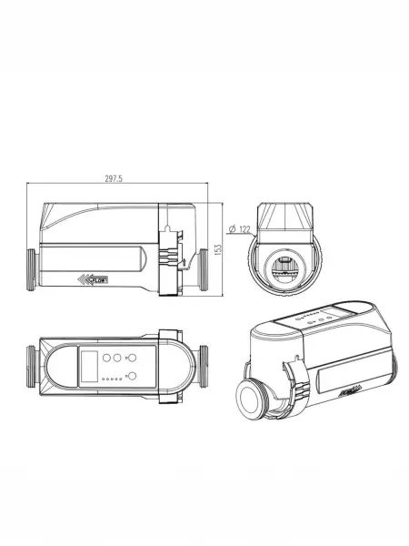 Хлоргенератор Aquaviva Crystal PRO 4 на 18 м³ 4 гр/час