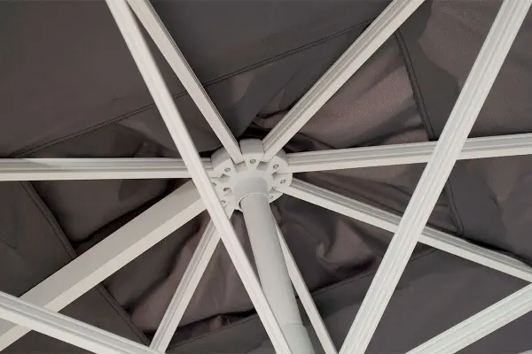 Зонт для кафе Севилья, 3,0x3,0м, серый