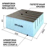 Панель Ruspanel RPG Real 40 double 2500x600x40 мм, с поперечным пропилом