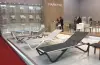 Уличный шезлонг алюминиевый Papatya Wave, antracite, 191 х 71 x 30 см.