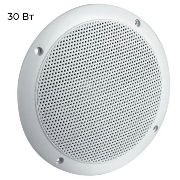 Акустическая колонка для сауны и хамама S&W VISATON-1, White 30 W