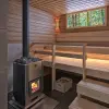 Дровяная печь для бани Кastor Karhu 40, корпус из стали, диаметр дымохода 115 мм