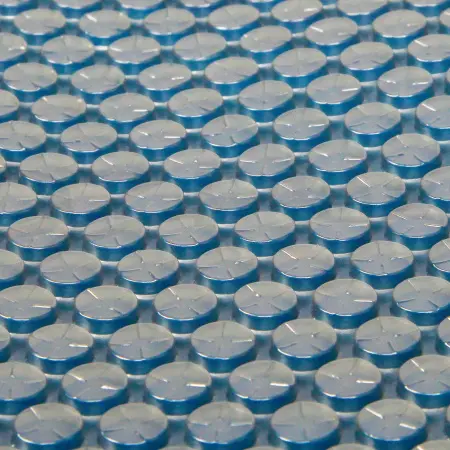 Солнечное покрывало для бассейнов Aquaviva Platinum Bubbles серебро/голубой (6х50м, 500 мкм)