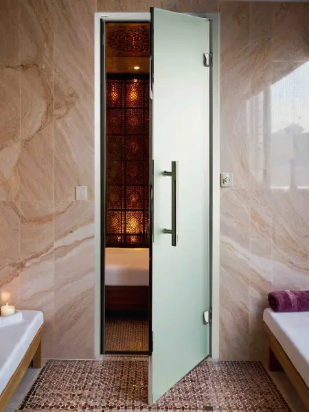 Дверь для турецкой парной GRANDIS GS 8x20 (780мм х 1990мм), стекло сатин