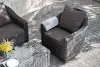 Кресло из искусственного ротанга 4SiS Кон Панна, графит