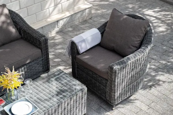 Кресло из искусственного ротанга 4SiS Кон Панна, графит