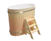 Купель композитная овальная PolarSpa K68S 0,68Х1,30 H=1,1 (сосна натуральная)