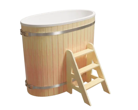 Купель композитная овальная PolarSpa K68S 0,68Х1,30 H=1,1 (сосна натуральная)