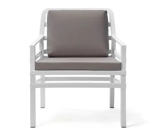 Кресло пластиковое Nardi Aria, white/grey