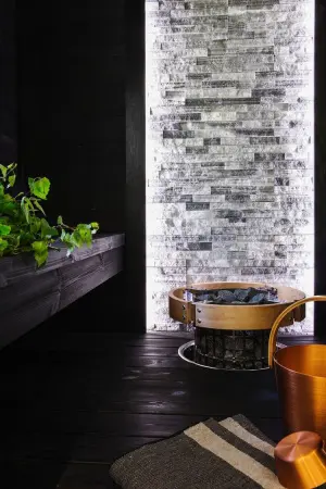 Панель Pharaon Classic кварцит бело-серый 150х600х10-20мм (уп 7 шт)