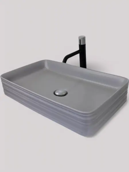 Раковина керамическая на столешницу Trend, (665х380х120мм), 1363-MG