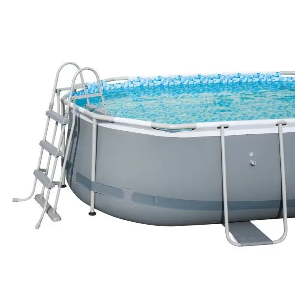 Каркасный бассейн Bestway 427х250x100см, катриджный фильтр-насос и лестница в комплекте, 56620