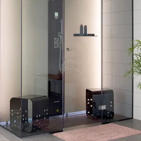 Пародушевая кабина Tylo Steam Vista Double Corner Chrome 900 x 1300 мм., (табурет и полка), 96076520