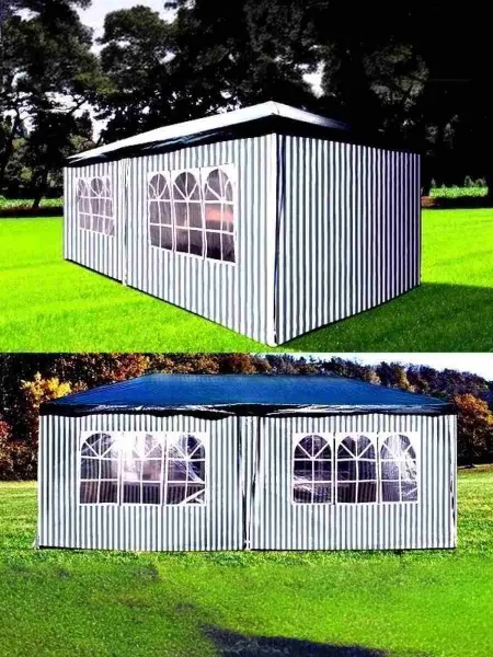 Шатер AFM-1015B Blue-white 3х6