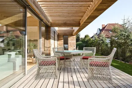 Комплект садовой мебели из искусственного ротанга Mokka Villa Rosa 4, grey