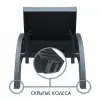 Пластиковое кресло шезлонг Siesta GS 1009, anthracite черное 187 x 73 x 44 см