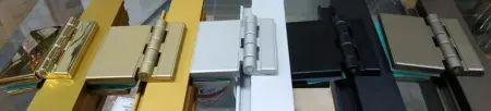Стеклянная дверь DoorWood бронза для хамама, 700 х 1900 мм, золотой профиль, с коробкой