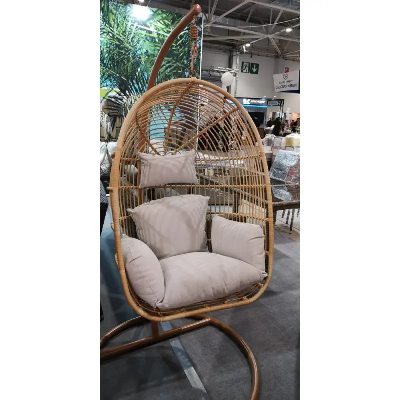Подвесное кресло из искусственного ротанга AFM-850G Beige
