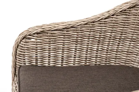 Комплект садовой мебели из искусственного ротанга 4SiS Эспрессо–80 R (стол и 2 кресла), бежевый цвет