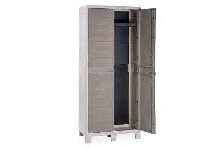 Пластиковый шкаф Toomax Woody's XL (3 полки), светло-серый, 076R0