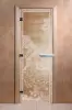 Дверь для сауны DoorWood Банька в лесу, 700 х 1900 мм, без порога, прозрачная, коробка ольха