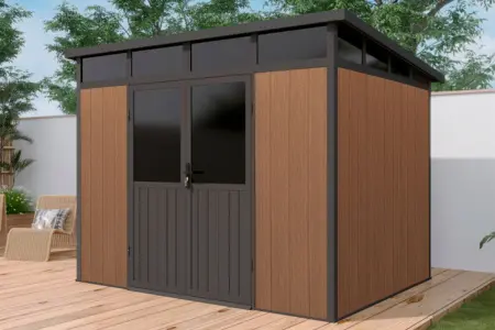 Сарай из древесно-полимерного композита Defender 9x7' ft, 5.95 кв.м.