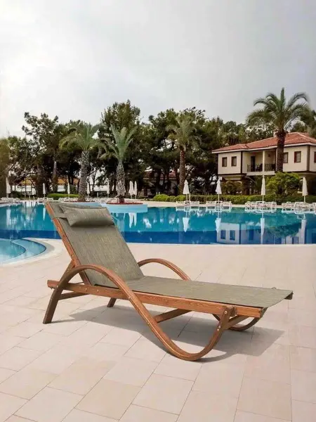 Шезлонг-лежак "Malta" AFM-511B Olive 201х82x77 см. 