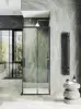 Душевой уголок раздвижной МaybаhGlass MGY-1323-6, 900х900мм, черный профиль, стекло прозрачное