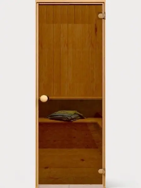 Дверь DoorWood стекло бронза 1900х700 мм для бани, без порога, коробка хвоя