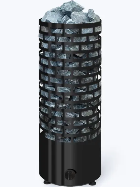 Электрическая печь для бани Karina Нова Nova Black 6 кВт, черная, с встроенным пультом в интернет-магазине WellMart24.com