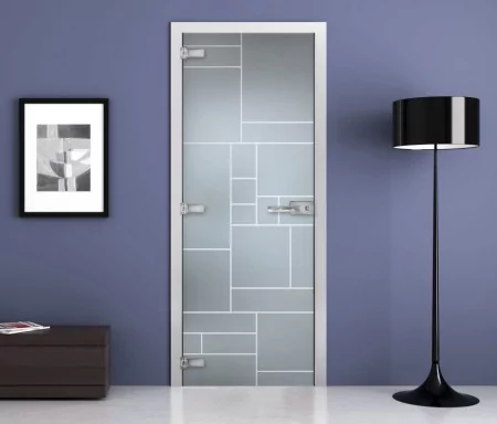Дверь стеклянная межкомнатная MaybahGlass Premium SPMG05-02, 800х2000, матовая