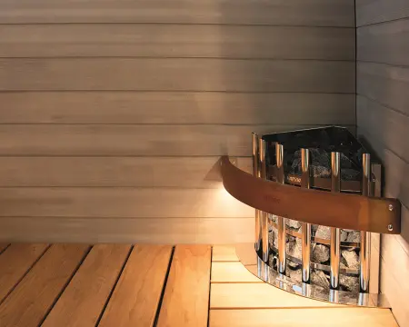 Электрическая печь Harvia Glow Corner TRC90E, угловая, без пульта в интернет-магазине WellMart24.com