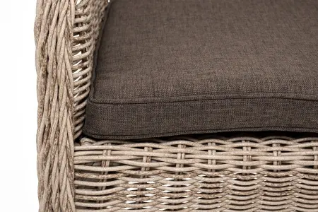 Комплект садовой мебели из искусственного ротанга 4SiS Эспрессо–80 R (стол и 2 кресла), бежевый цвет