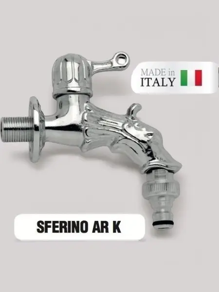 Кран латунный для хамама Morelli Sferino Chromato