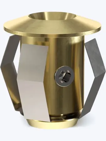 Комплект насадок Cariitti CR-03, золото, 6 штук, 1532612