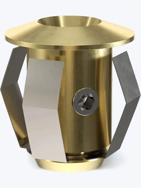 Комплект насадок Cariitti CR-03, золото, 6 штук, 1532612