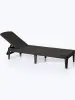 Складной садовый шезлонг Allibert Jaipur Sun lounger, brown коричневый 188 x 58 x 29 см