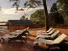 Пластиковое кресло шезлонг Siesta GS 1009, brown коричневыйЮ 187 x 73 x 44 см